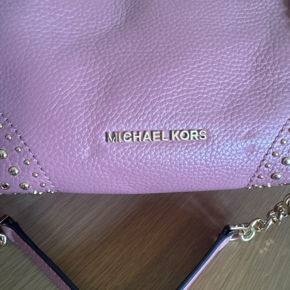 Genuine Michael Kors Blush Leather Satchel - Picture 6 of 9